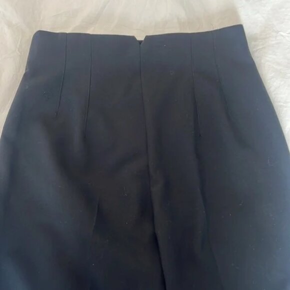 ZARA Women’s Black High-Waist Tapered Leg Pleated Pants | Size XL - Picture 6 of 7